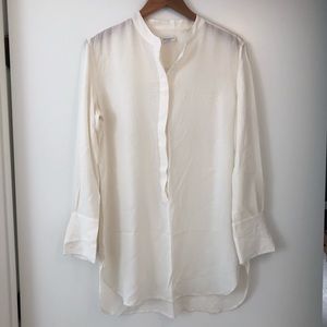 Equipment 100% Silk Long Sleeve Tunic Size L